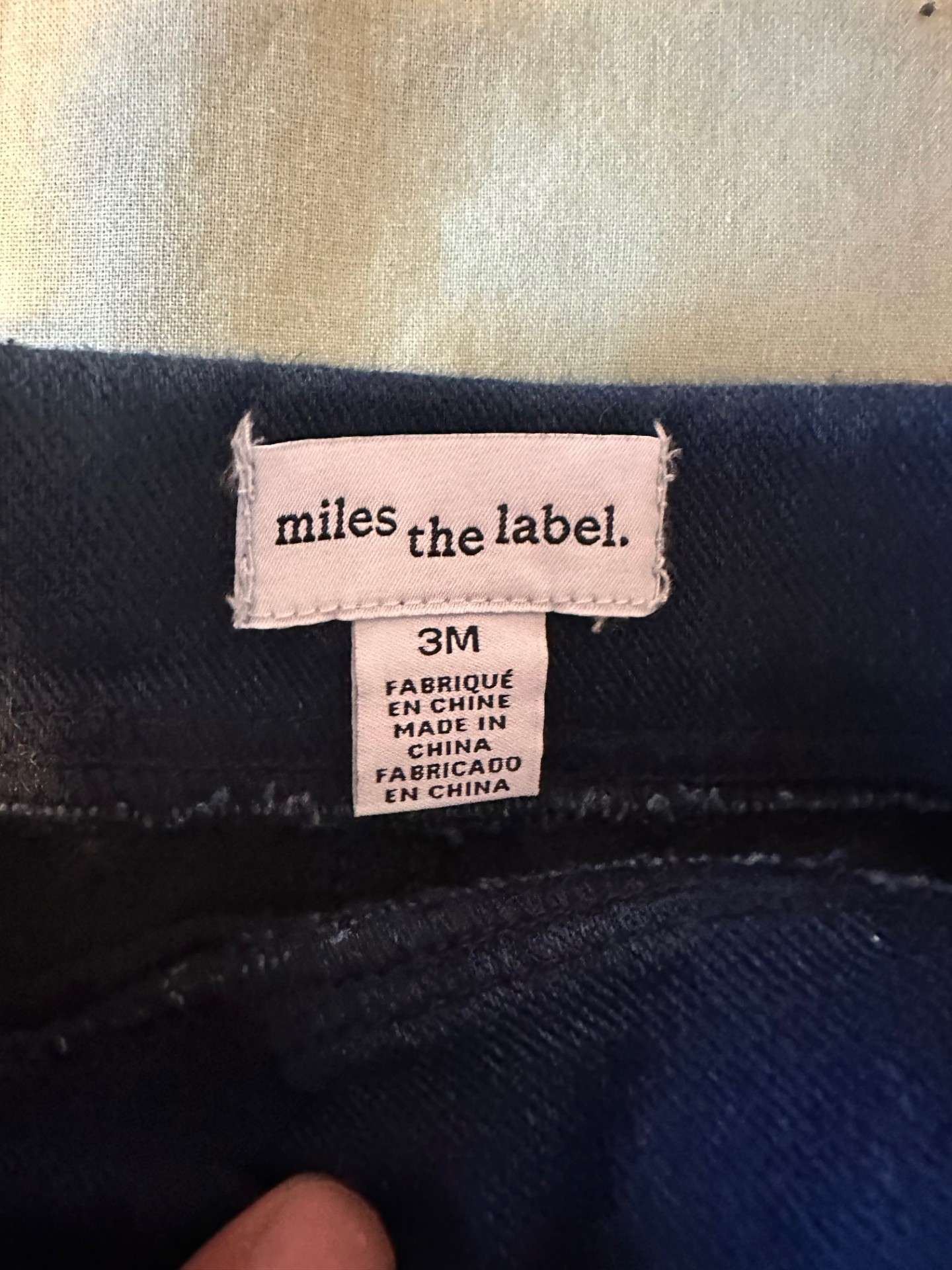 Miles the Label jeans, 2 pairs, never worn, size 3 months, Kids 3 Month (0-3M)