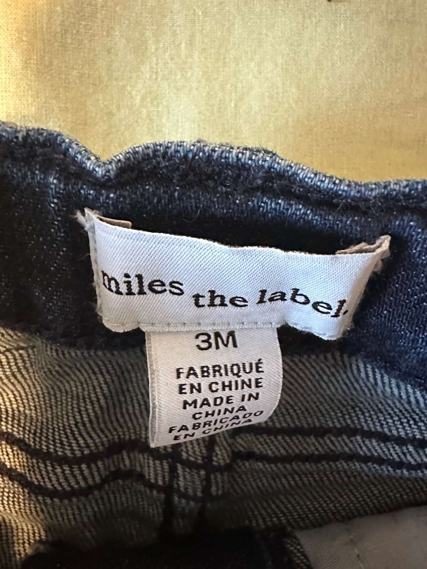 Miles the Label jeans, 2 pairs, never worn, size 3 months, Kids 3 Month (0-3M)