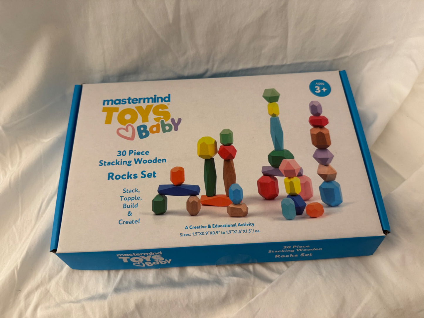 Mastermind Toys Stacking Wooden Rock Set