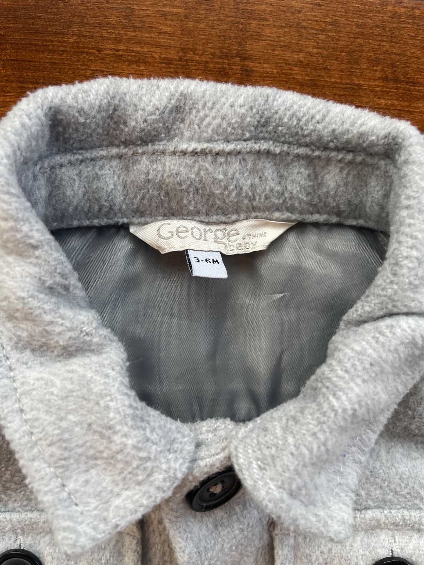 Grey Shacket, Kids 6 Month (3-6M)