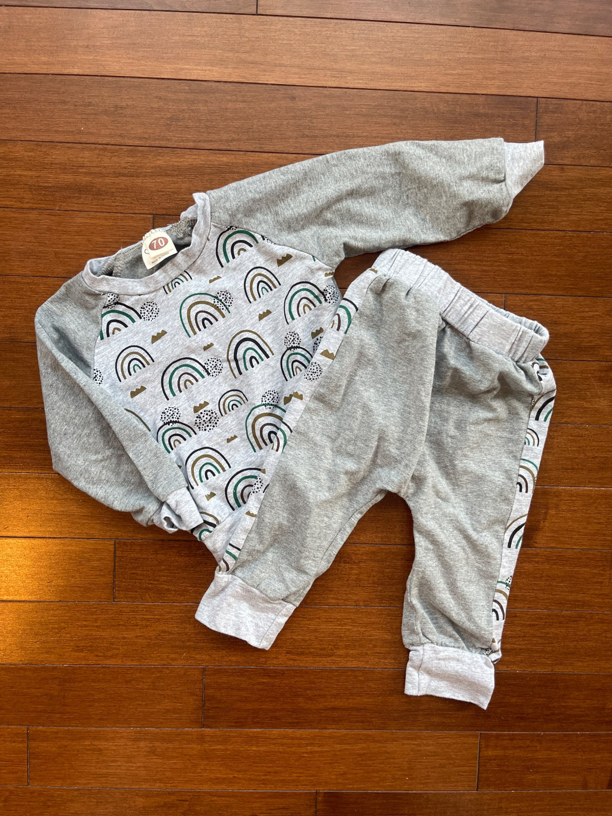 Grey Rainbow Set, Kids 9 Month (6-9M)