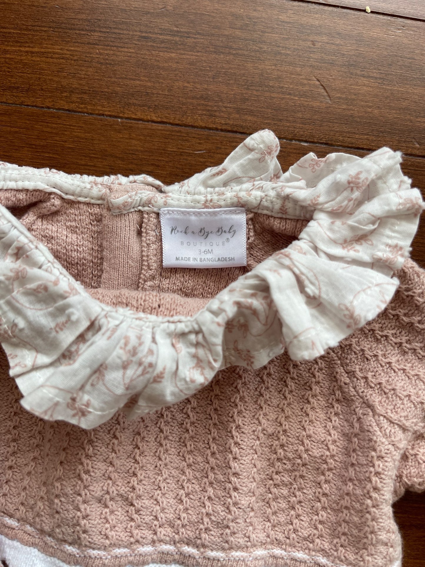 Rock a Bye Baby Boutique Romper, Kids 6 Month (3-6M)