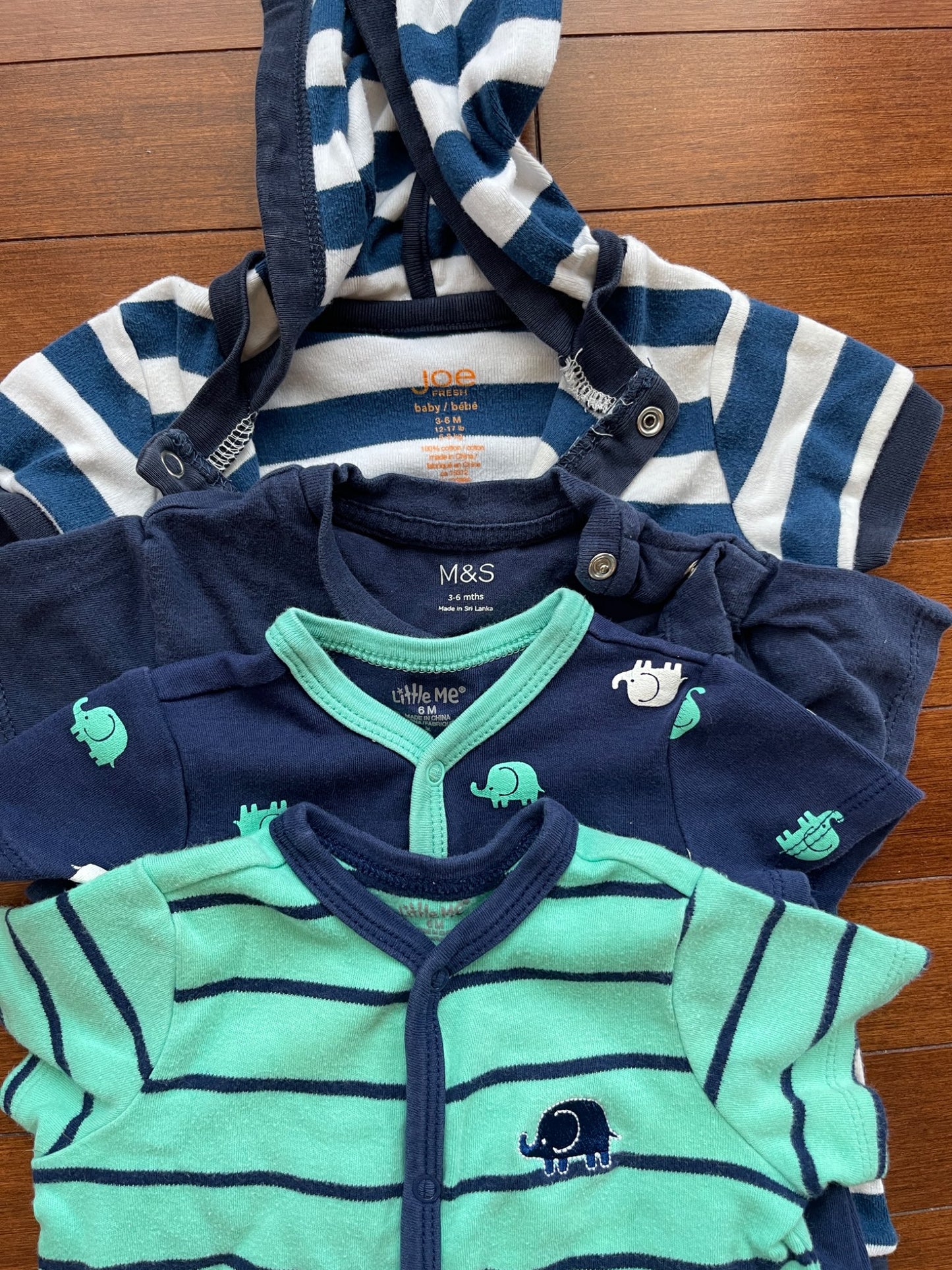 Mixed Bundle of Rompers, Kids 6 Month (3-6M)