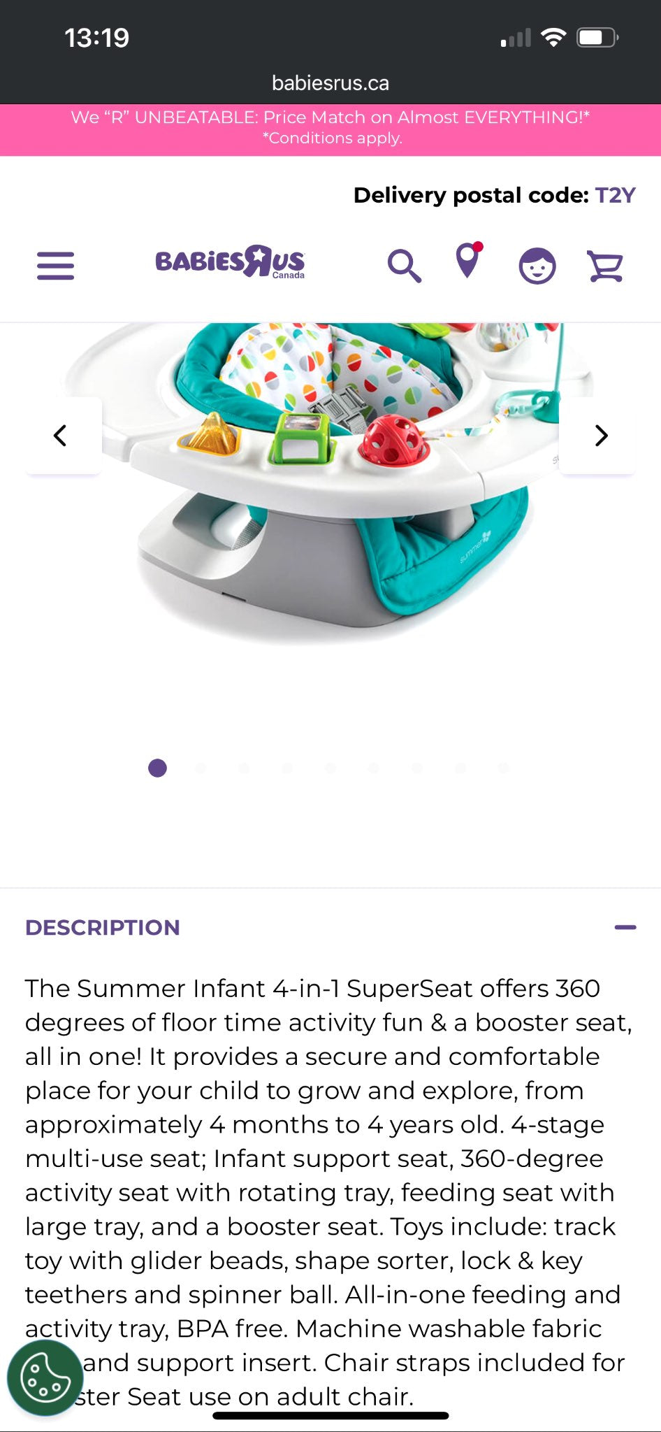 Summer Infant 4-in-1 Superseat