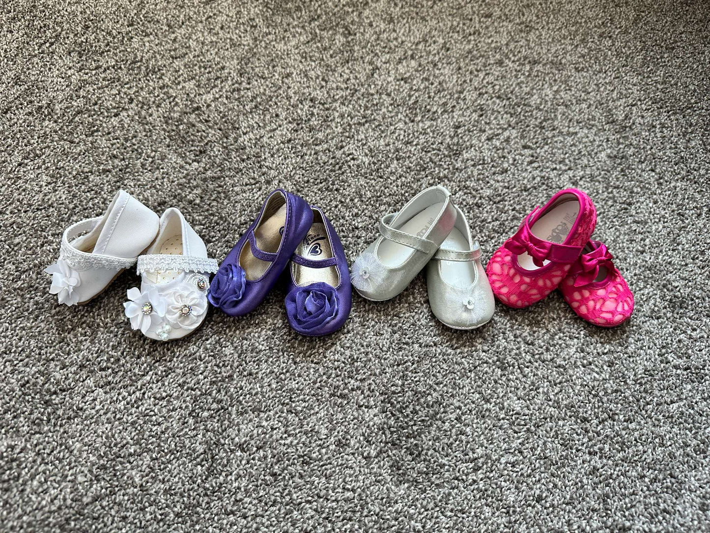 4 pairs for infant girl shoes, Shoes 0 (Baby: 0-12 mth)