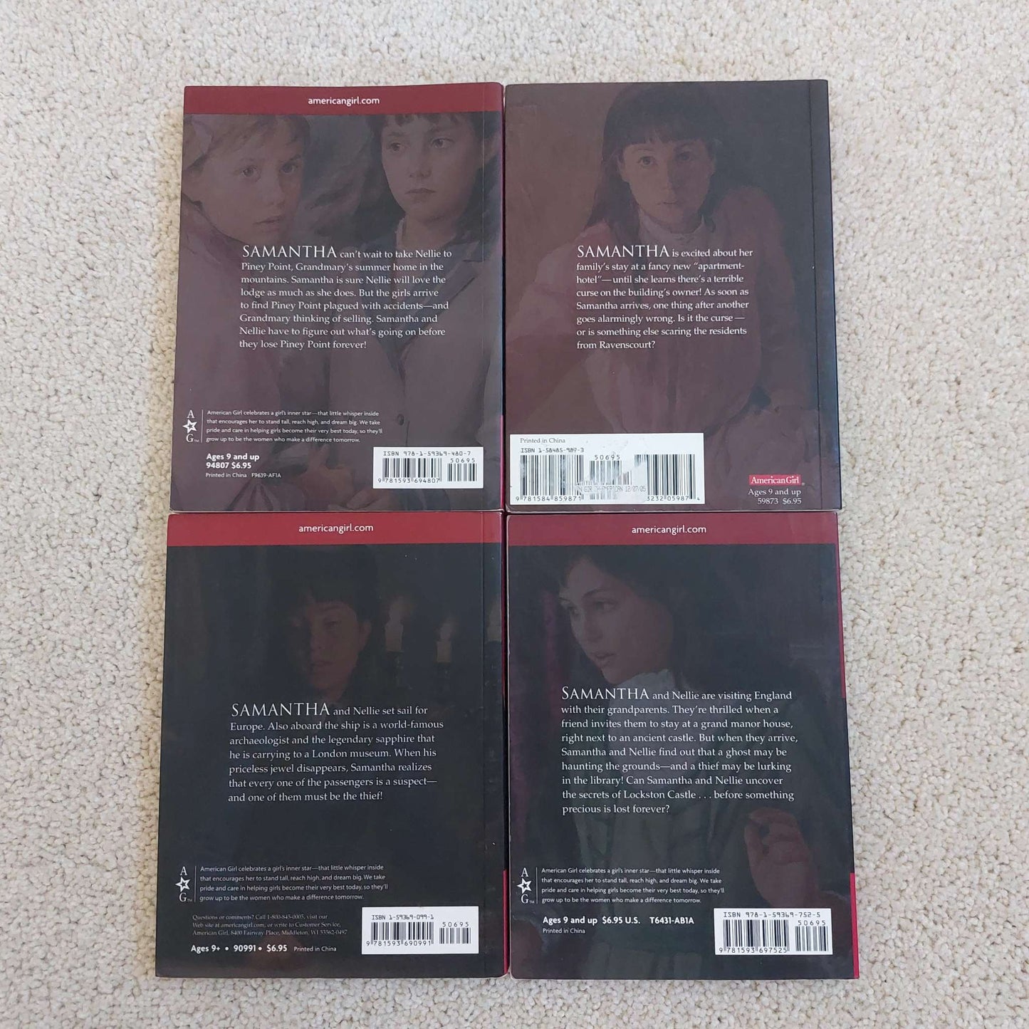 American Girl - A Samantha Mystery Book Bundle (Preloved)