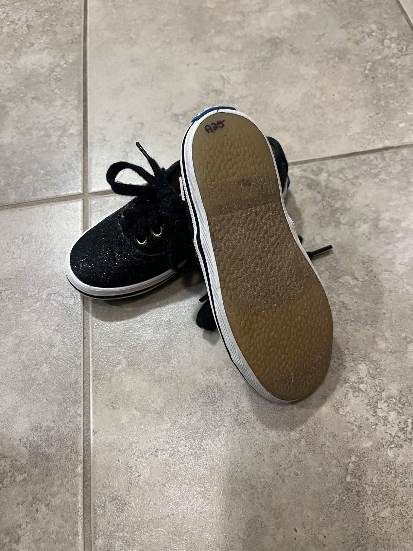 Keds for Kate Spade, black, shoes, size 6T, Shoes 6.5 (Walkers:12-24 mth)