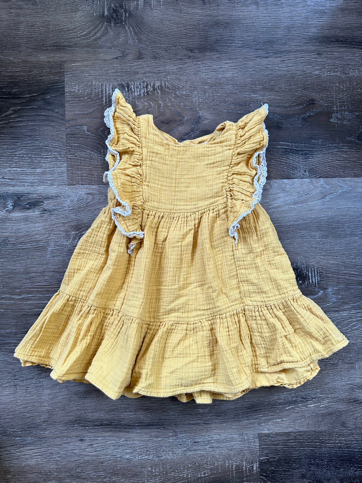 Max Studio Yellow Cotton Dress 4T, Kids 4/4T