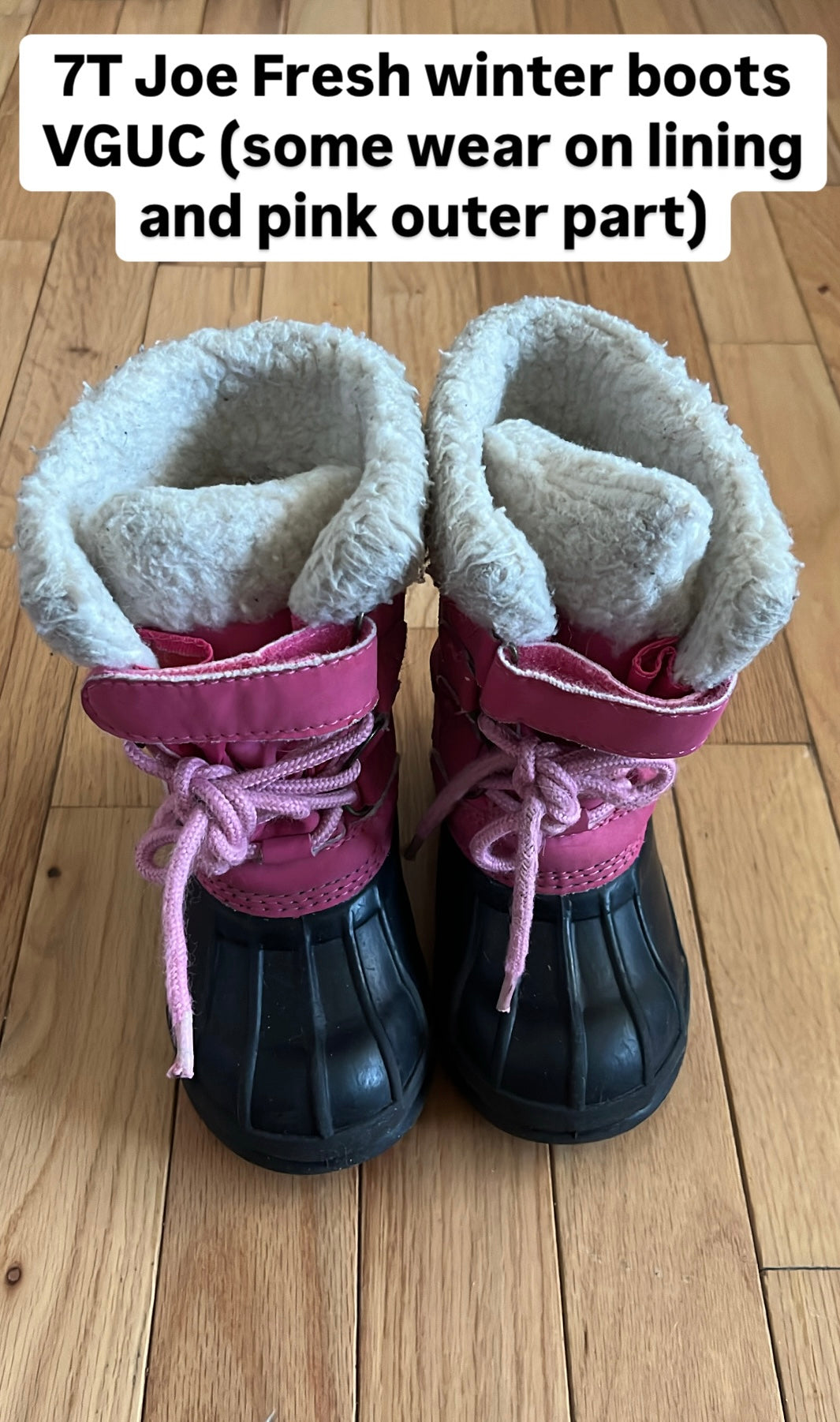 7T Joe Fresh Winter Boots, Shoes 7.5 (Toddler:2-4yr)