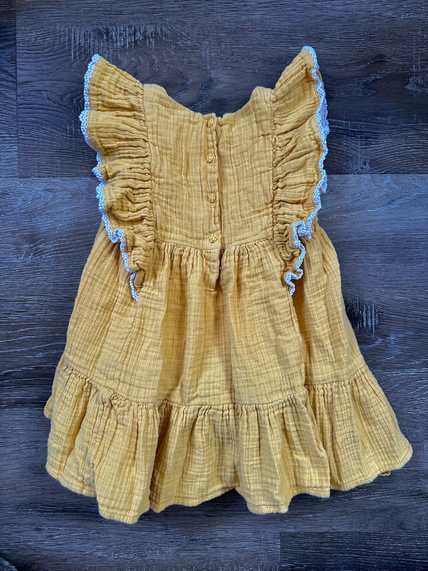 Max Studio Yellow Cotton Dress 4T, Kids 4/4T