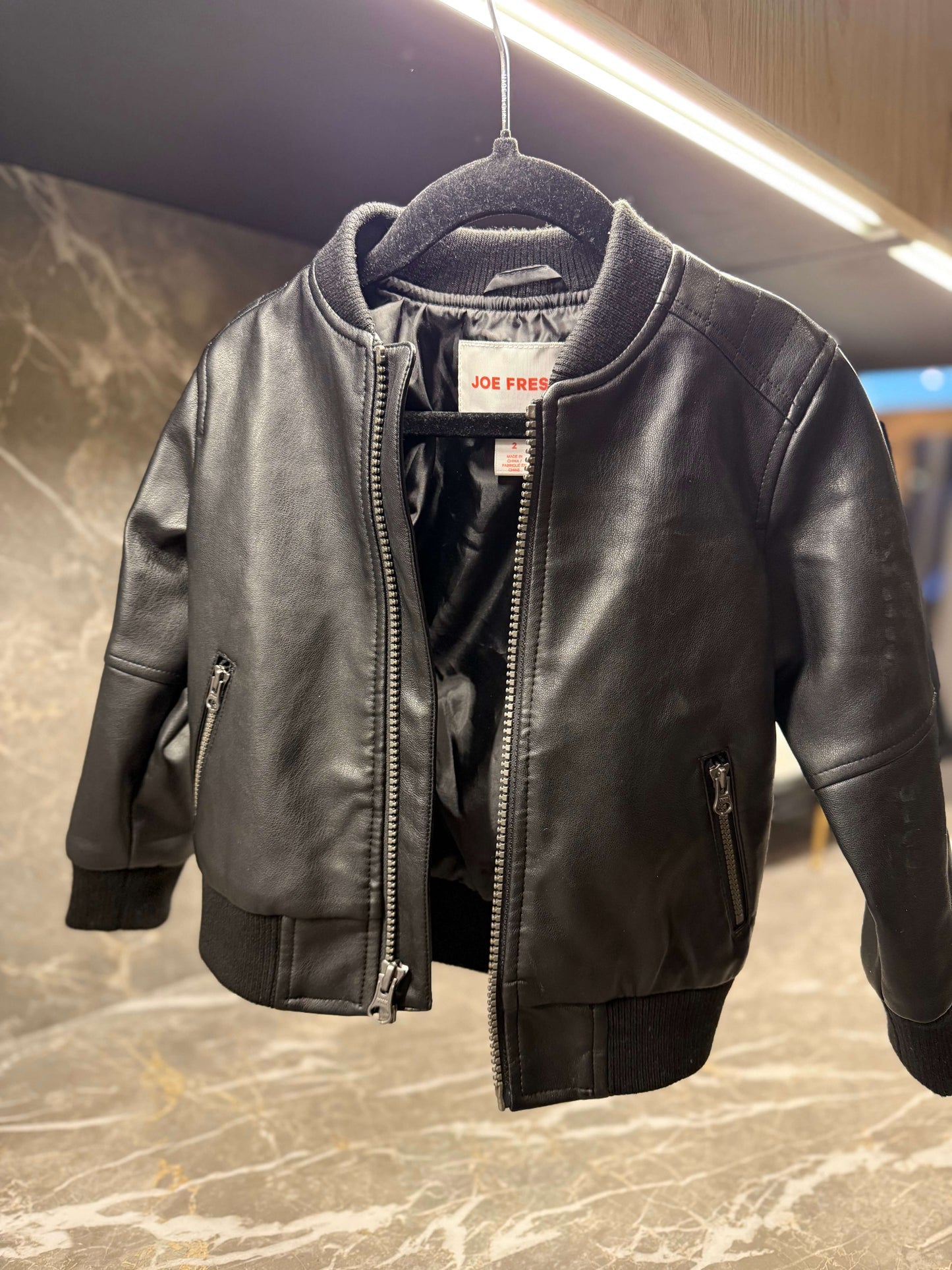 2T Rain Coat & Leather Jacket, Kids 2T