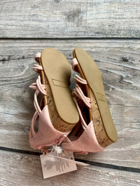 Joe Fresh size 12T girls rose gold gladiator style sandals, brand new with tags, Shoes 12 (Toddler:2-4yr)