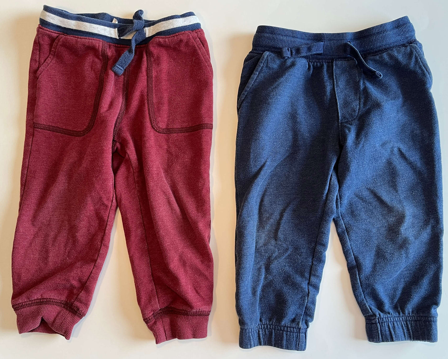 3 Pairs of Boys Pants. Carter's 24M, OshKosh 2T/2A & Adidas 24M (Polyester), Kids 2T