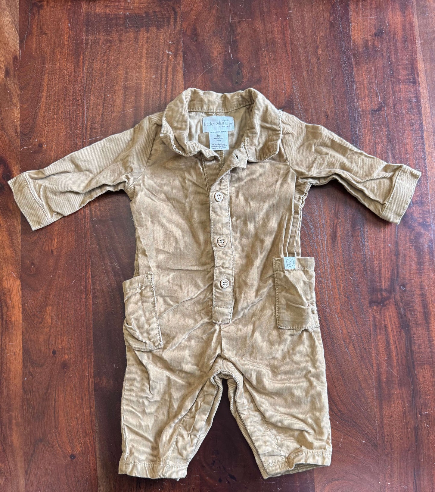 Carter’s Little Planet Corduroy Jumpsuit (3M), Kids 3 Month (0-3M)