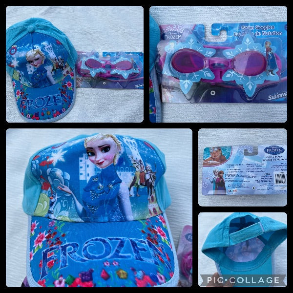 Bundle of Disney’s frozen Hat & swimming goggles
