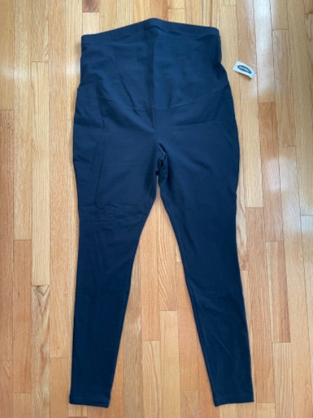 Old Navy Maternity leggings, navy blue, size L , Maternity L (12-14)