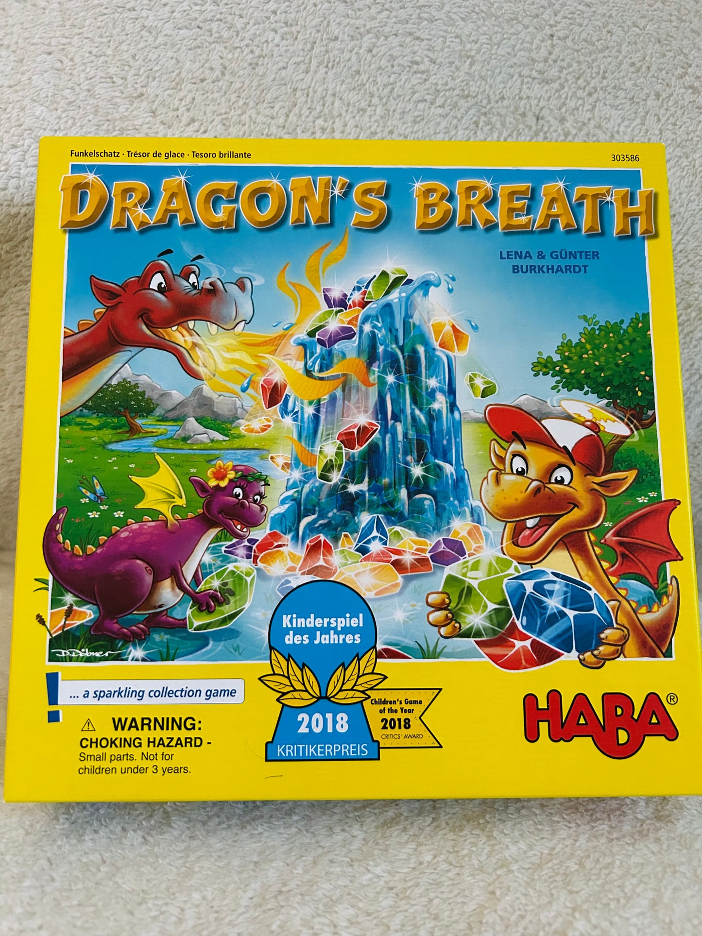 HABA Dragon’s Breath award winning board game, EUC