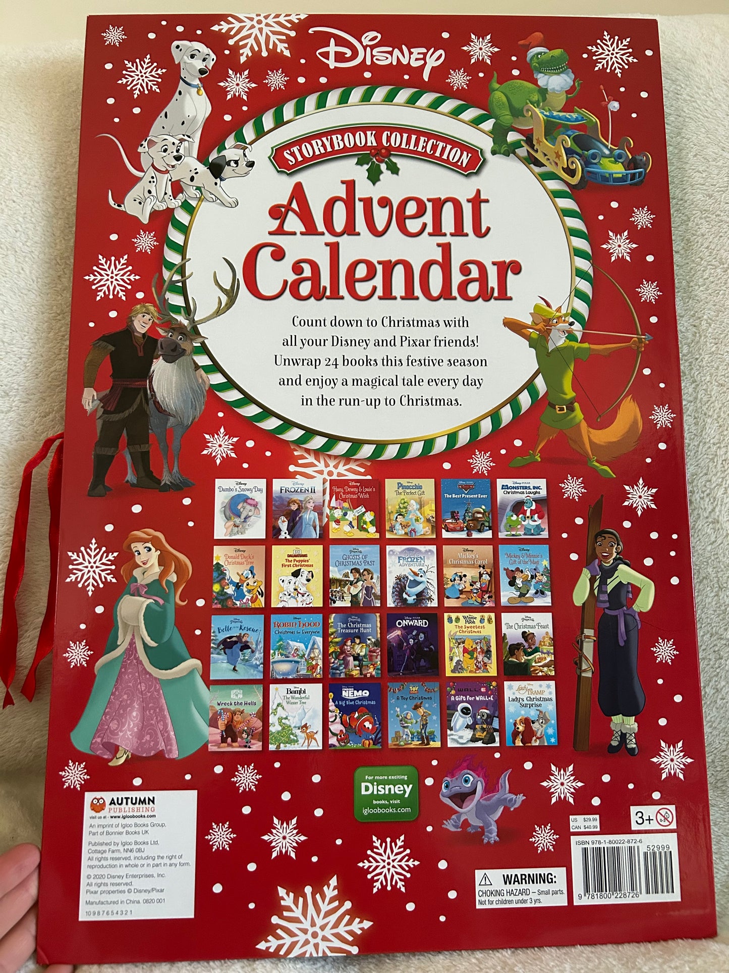 Disney Pixar 24 Book Christmas Advent Calendar, EEUC