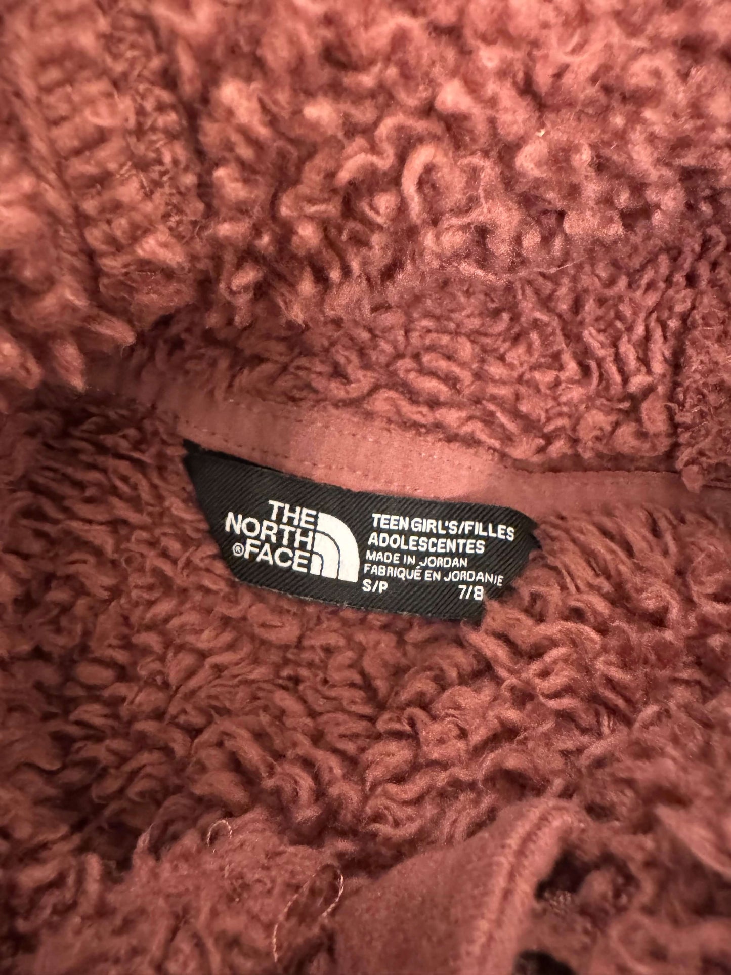 The North Face girls hoodie, Kids 7 & 8 (small)