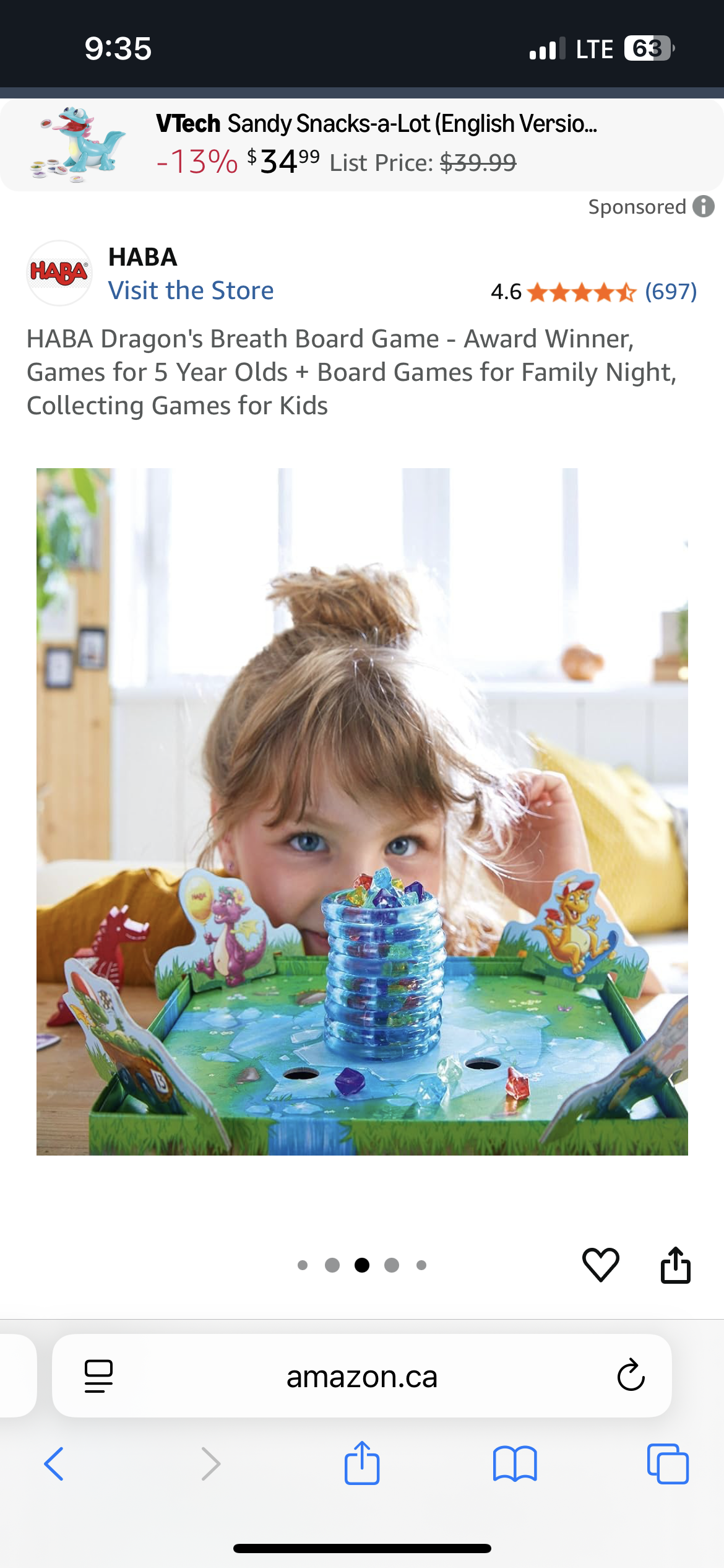 HABA Dragon’s Breath award winning board game, EUC