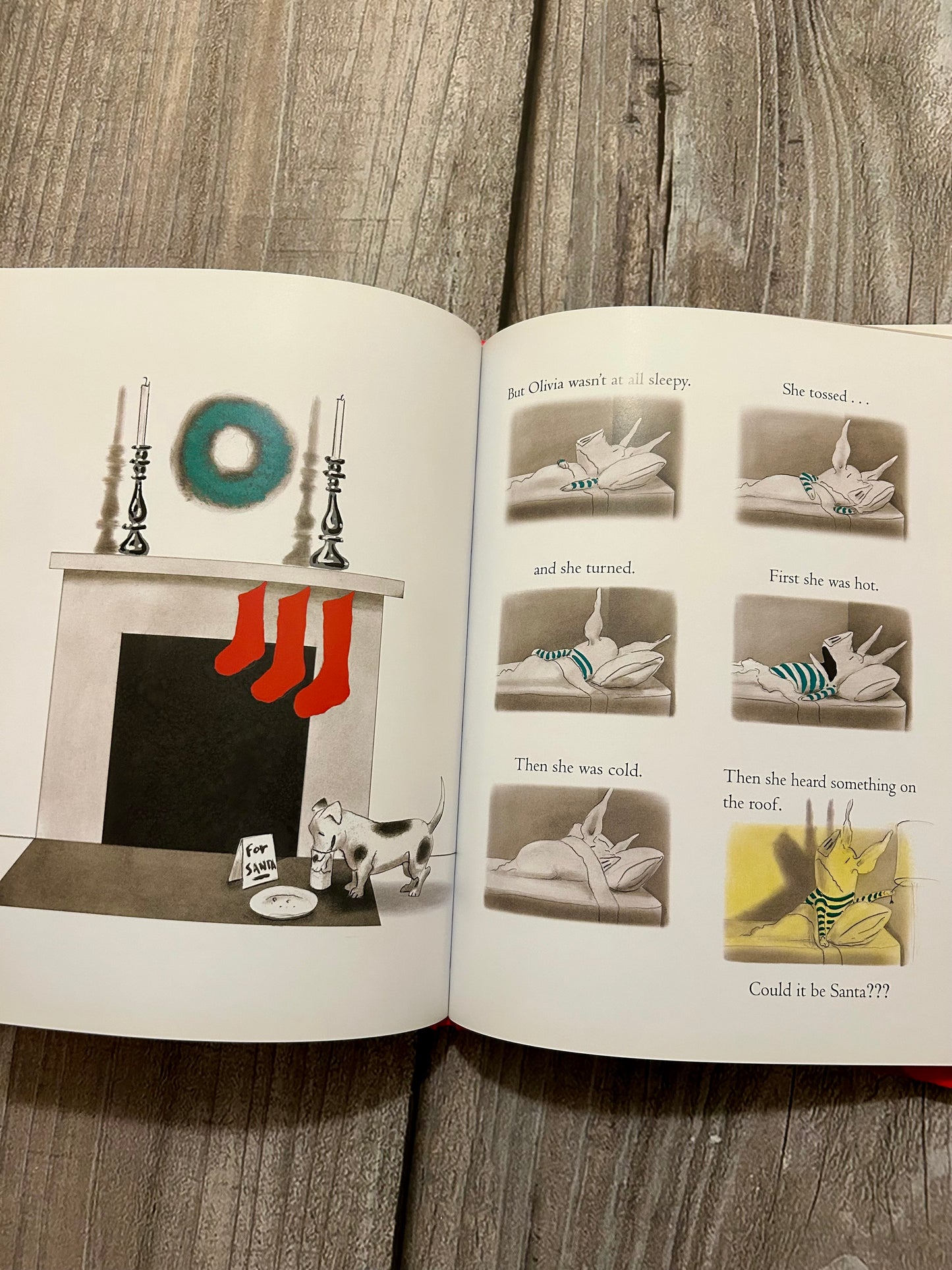 Olivia Claus & Olivia helps with Christmas hardcover books, EEUC