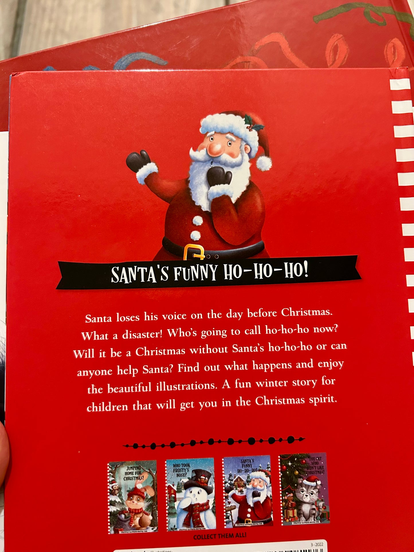Christmas hardcover books bundle, Splat The Cat, Best Christmas Ever, Santa’s Funny Ho-Ho-Ho