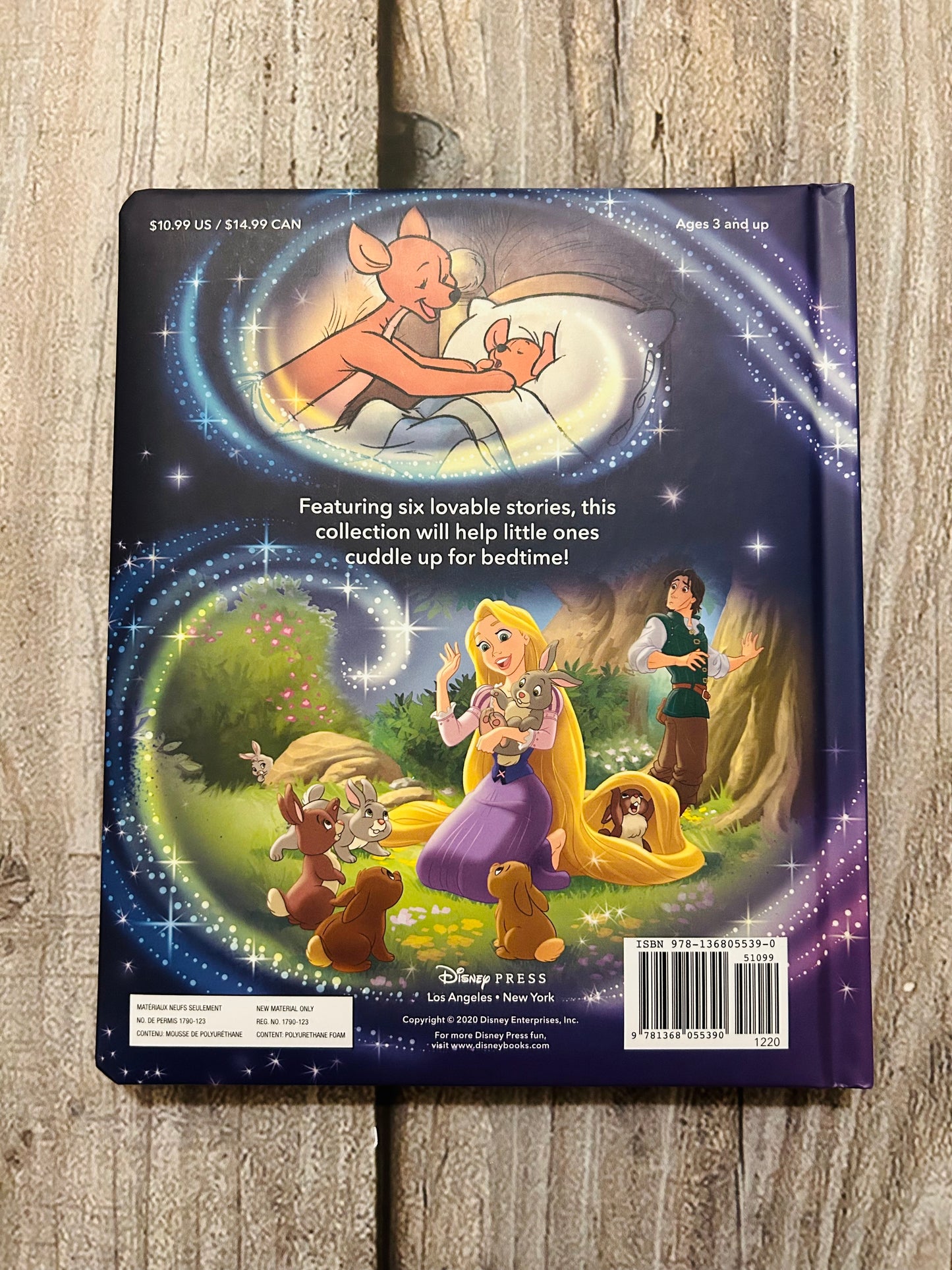Disney My First Cuddle Bedtime Storybook collection, hardcover, like new