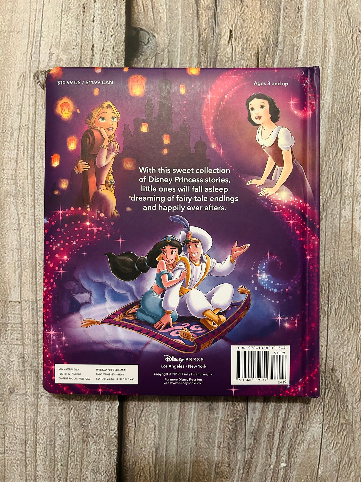 Disney Princess My First Bedtime Storybook collection, hardcover, like new