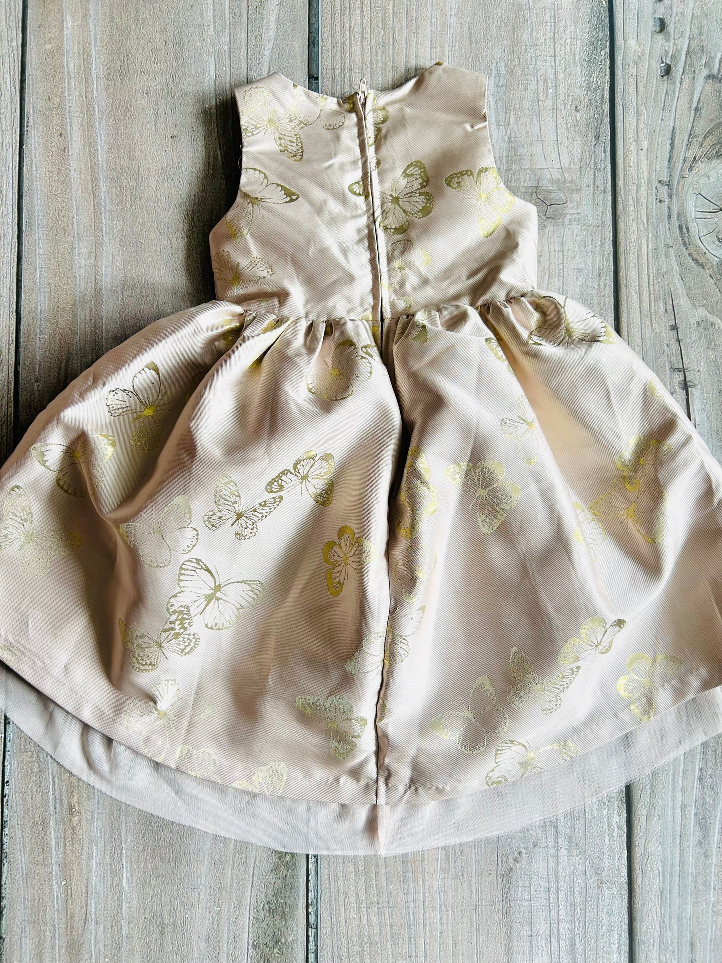 H&M size 4-5yrs girls ballet pink gold butterfly fancy princess dress, Kids 5/5T (extra small)