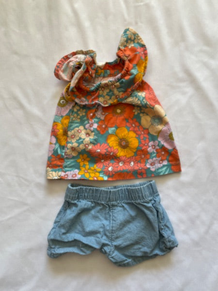 Carter’s 2 piece summer set- floral 3 months , Kids 3 Month (0-3M)