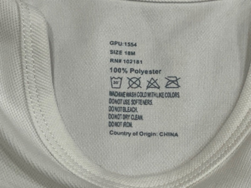 EUC, HALO Technical Comfort System, L/S bodysuit, SPF 30, size 18 mos, Kids 18 Month (12-18M)
