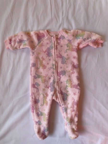Children’s Place 3-6 months Jammies, sparkly unicorn , Kids 6 Month (3-6M)