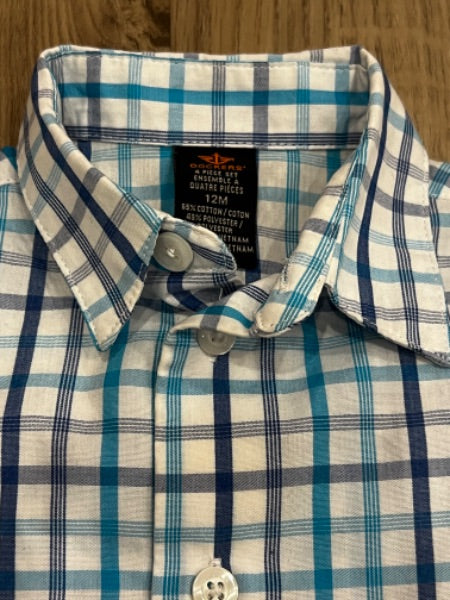 Dockers, dress shirt, size 12 mos, EUC, Kids 12 Month (9-12M)