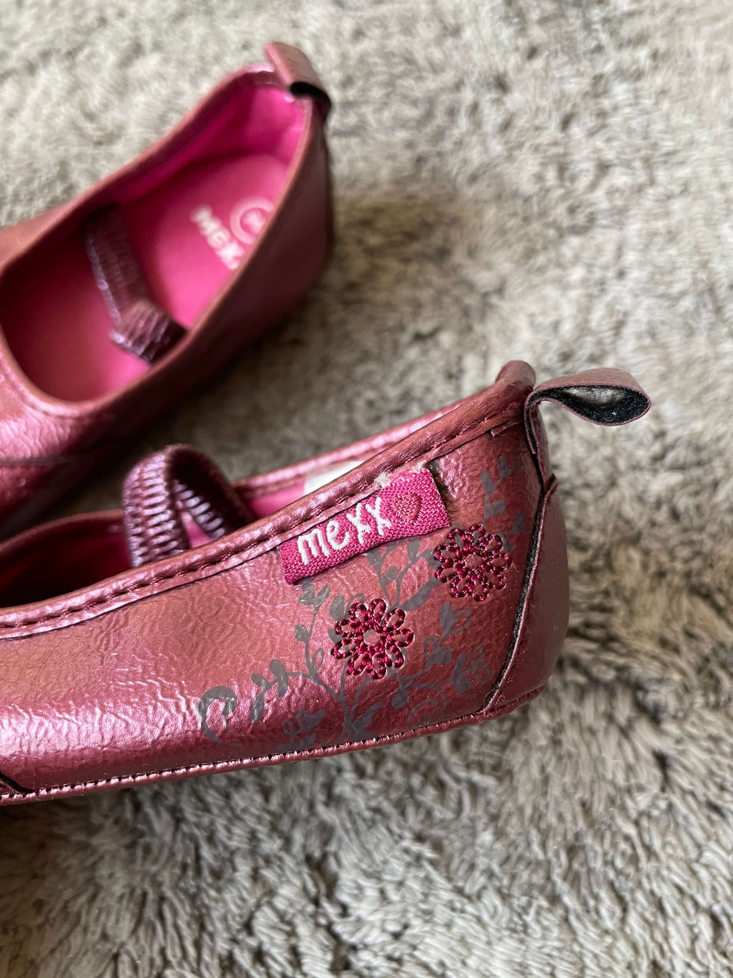 Mexx burgundy shoes size 9 months , Shoes 0 (Baby: 0-12 mth)