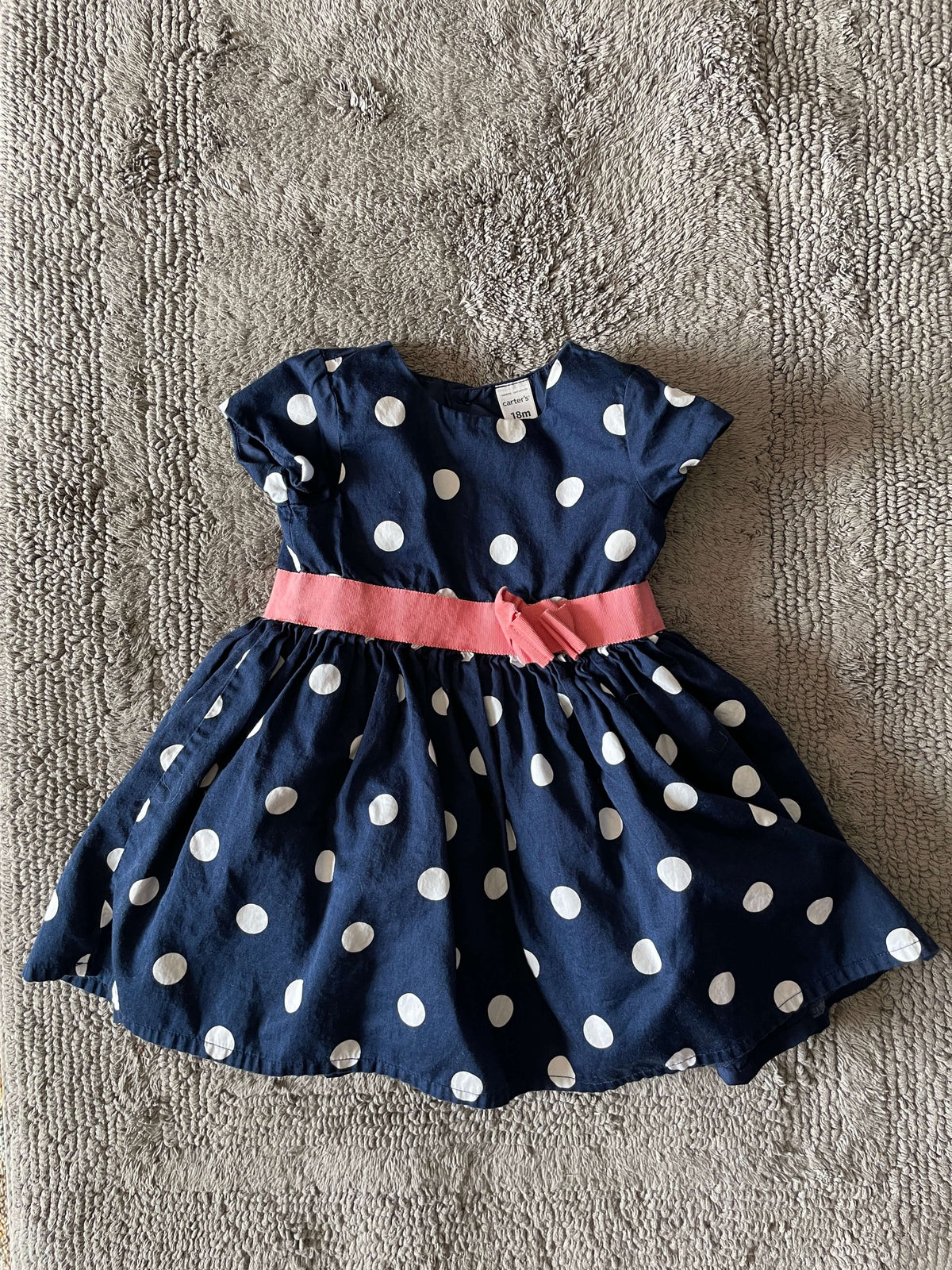 Carter’s 18 month blue polka dot dress , Kids 18 Month (12-18M)