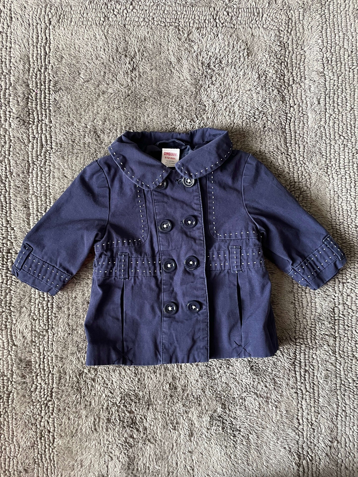 Gymboree 6-12M navy blue jacket with buttons , Kids 9 Month (6-9M)