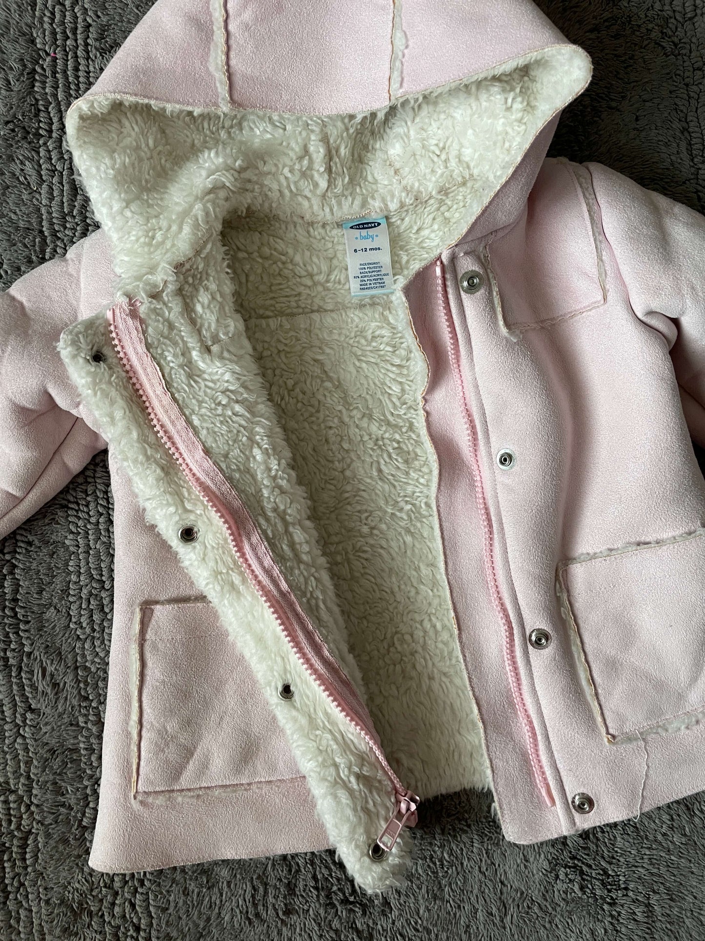 Old Navy 6-12M jacket pink, Kids 9 Month (6-9M)