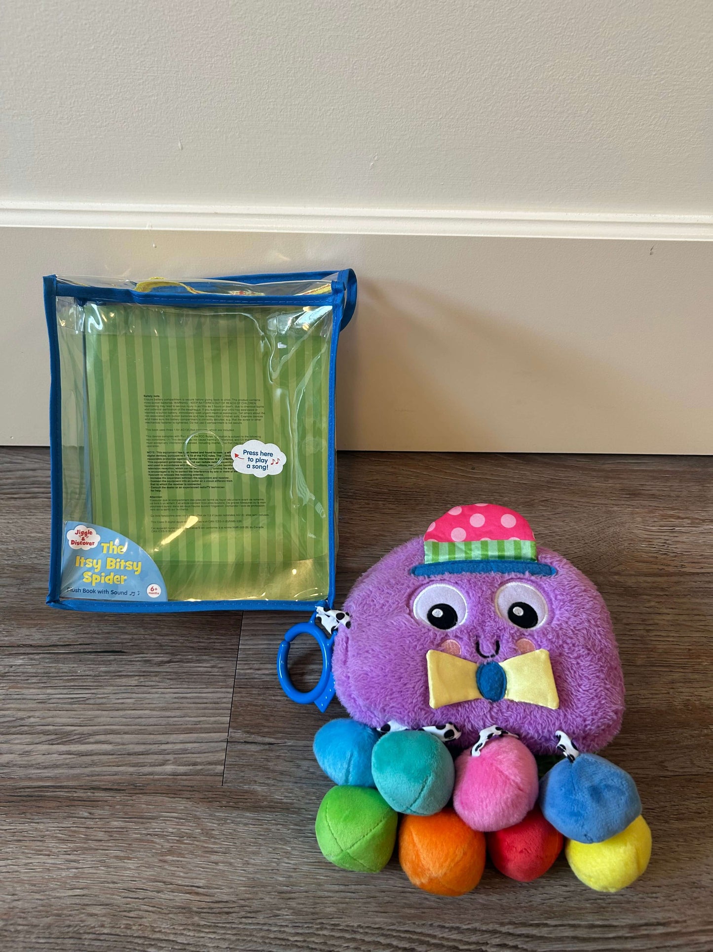 Jiggle & Discover: The Itsy Bitsy Spider (Musical Plush Book)