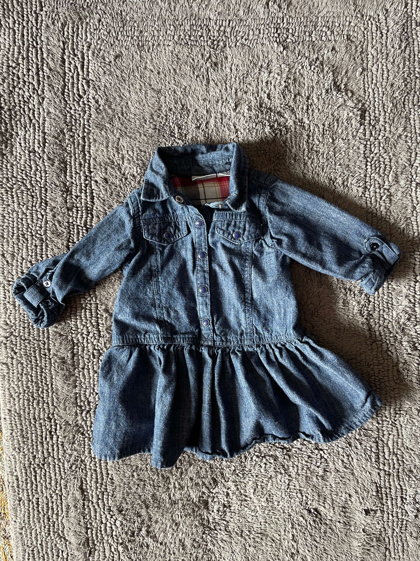 Koala Kids 6-9M jean dress, Kids 9 Month (6-9M)