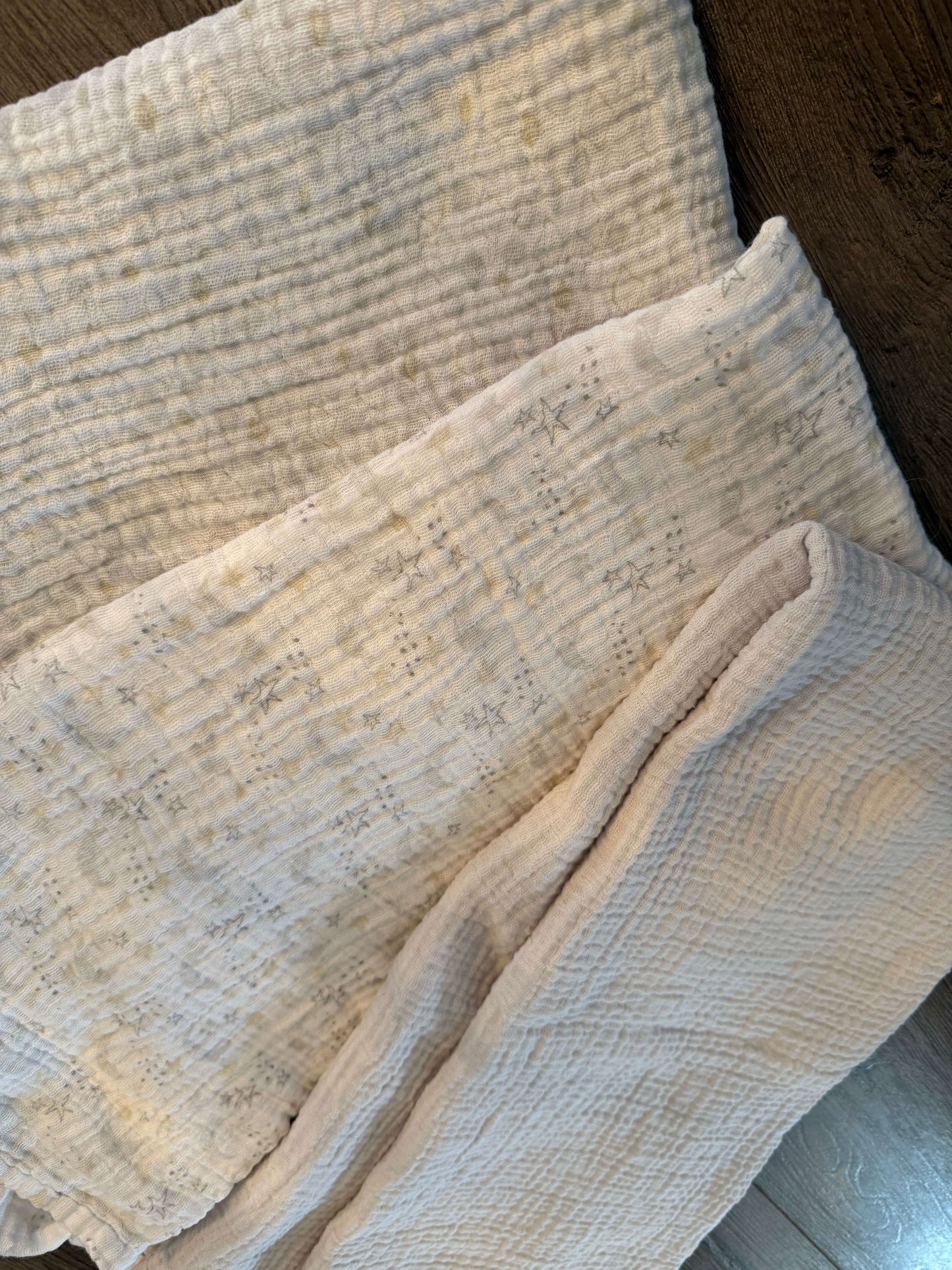 Large Muslin Swaddle Blankets (3) - Piccolo Bambino Canadian brand, 12-18 Months (Large)