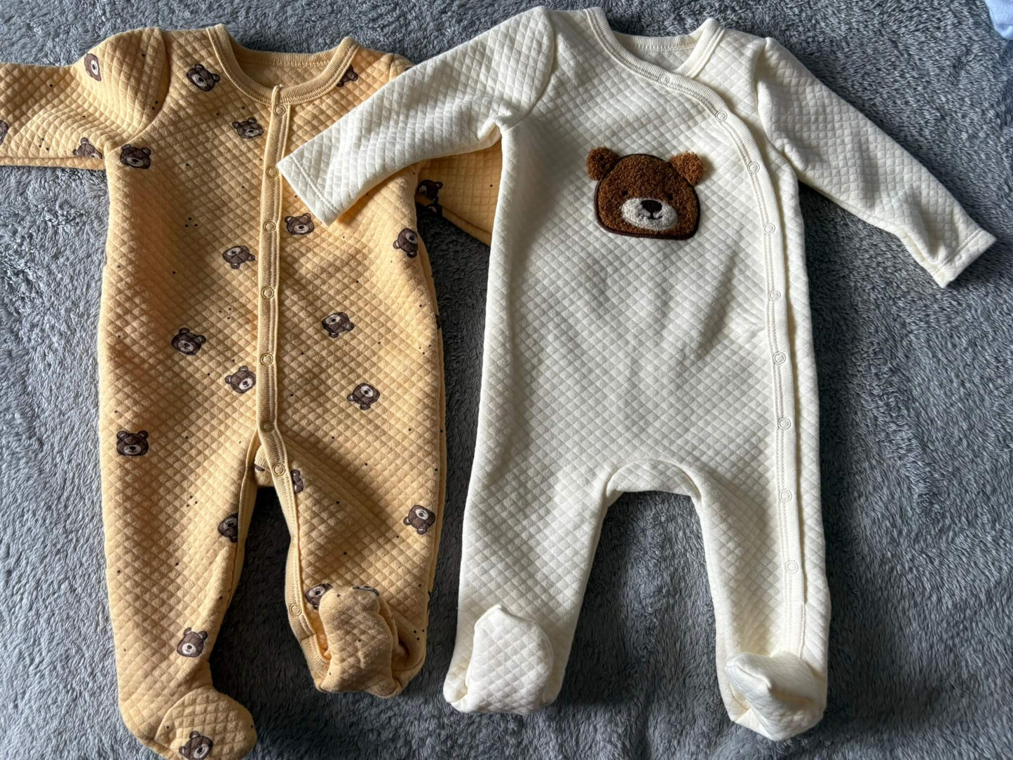 2 pack Sterling Baby Bear Sleepers, Kids 6 Month (3-6M)