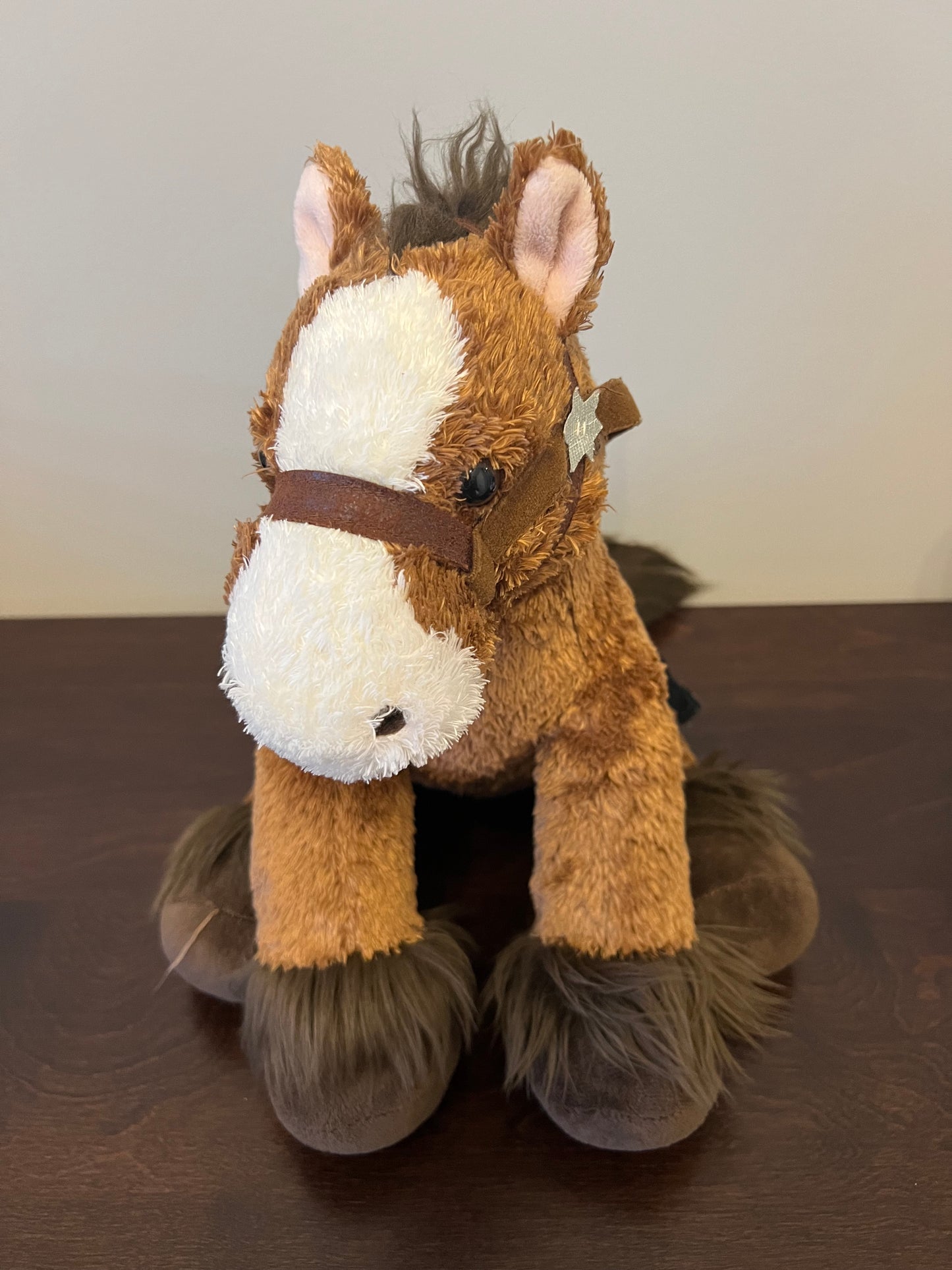 Build A Bear Horse with Saddle, fair condition