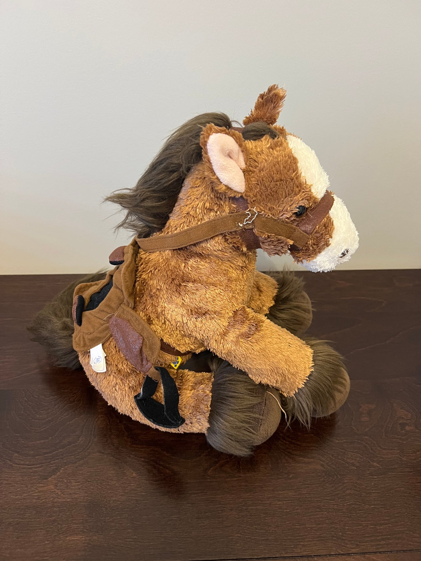 Build A Bear Horse with Saddle, fair condition