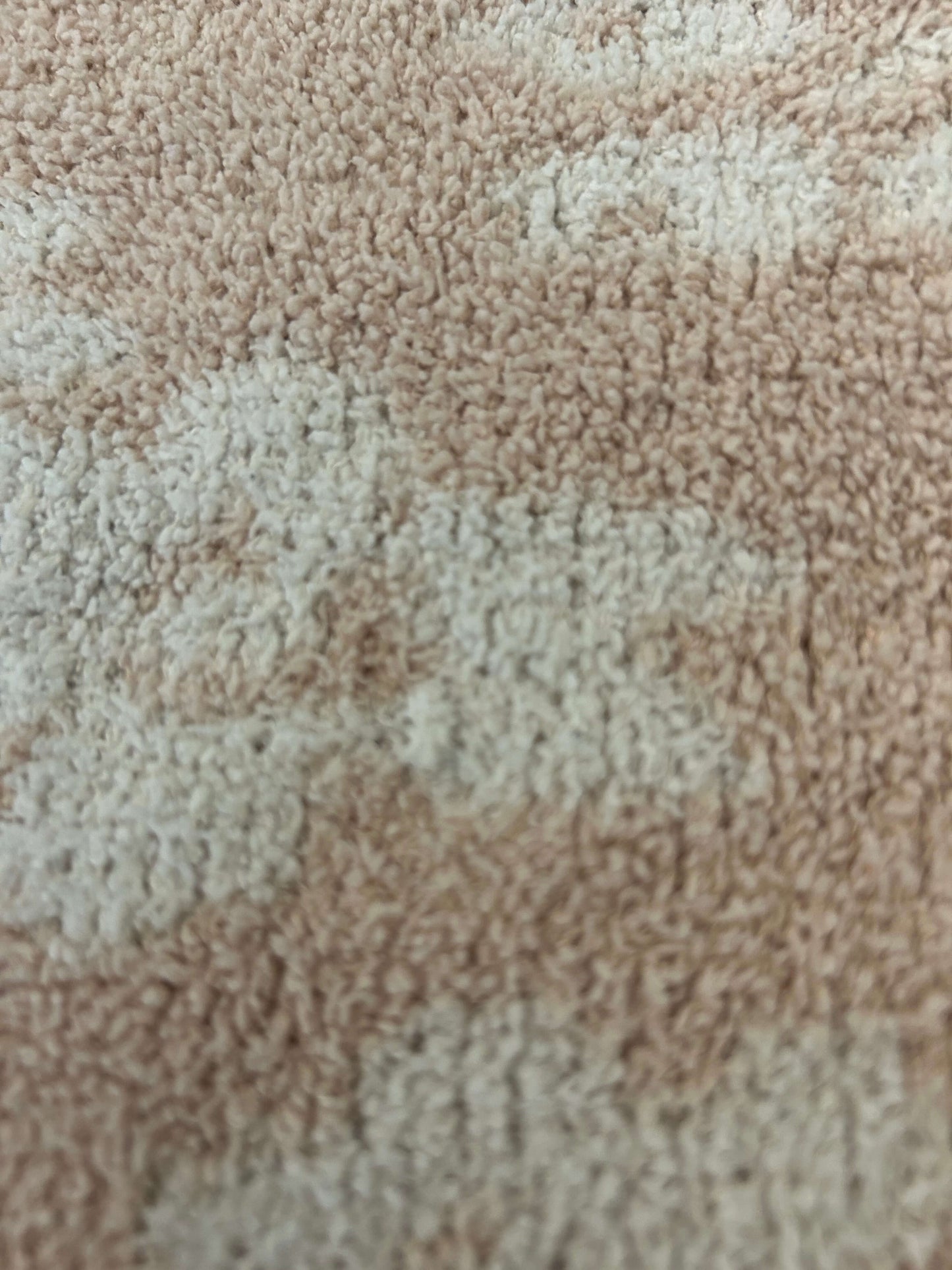 2 x Matching Baby Blankets - Peachy pink & cream