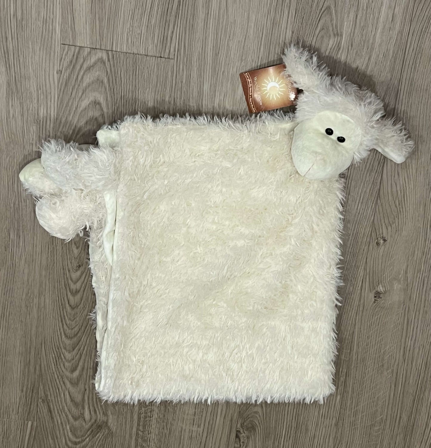 Fuzzy Lamb Cuddle Blanket by Warm Buddy, Gender Neutral for boys or girls, New with tag (NWT)