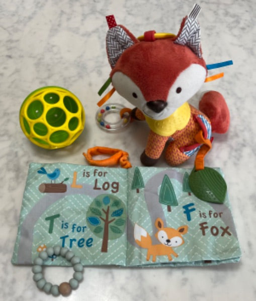 Fox Carseat Toy Set