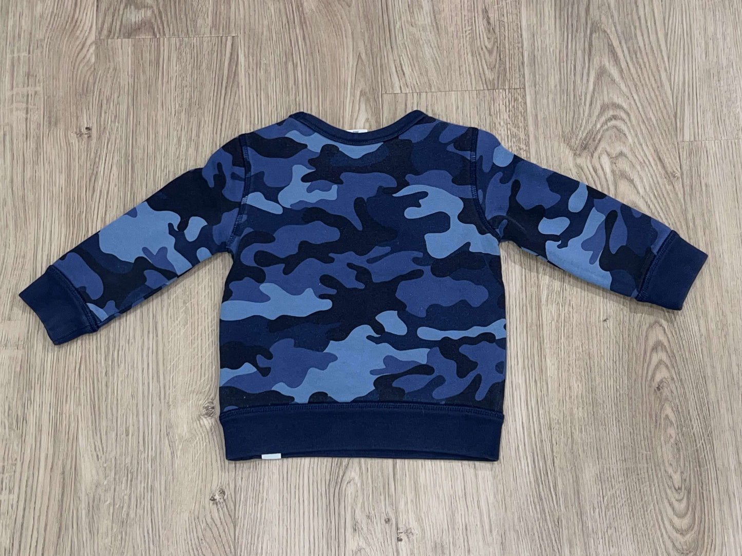 babyGAP, Boys Blue Camo Camouflage Crewneck Sweatshirt from GAP kids, , size 2 years, Very Good Used Condition (VGUC), Kids 2T