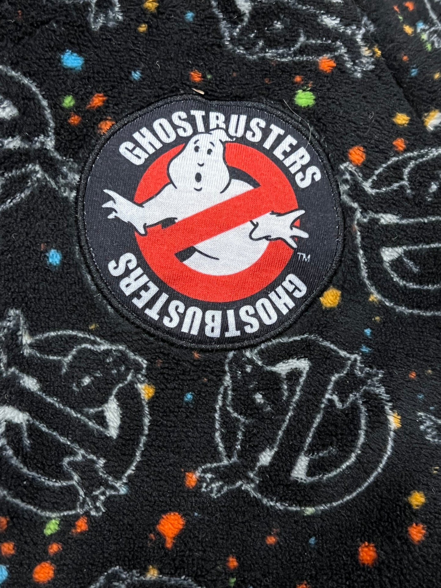 VGUC, Fuzzy Ghostbuster Onesie Pajamas, One Piece PJ, size XS (4-5), Kids 4/4T