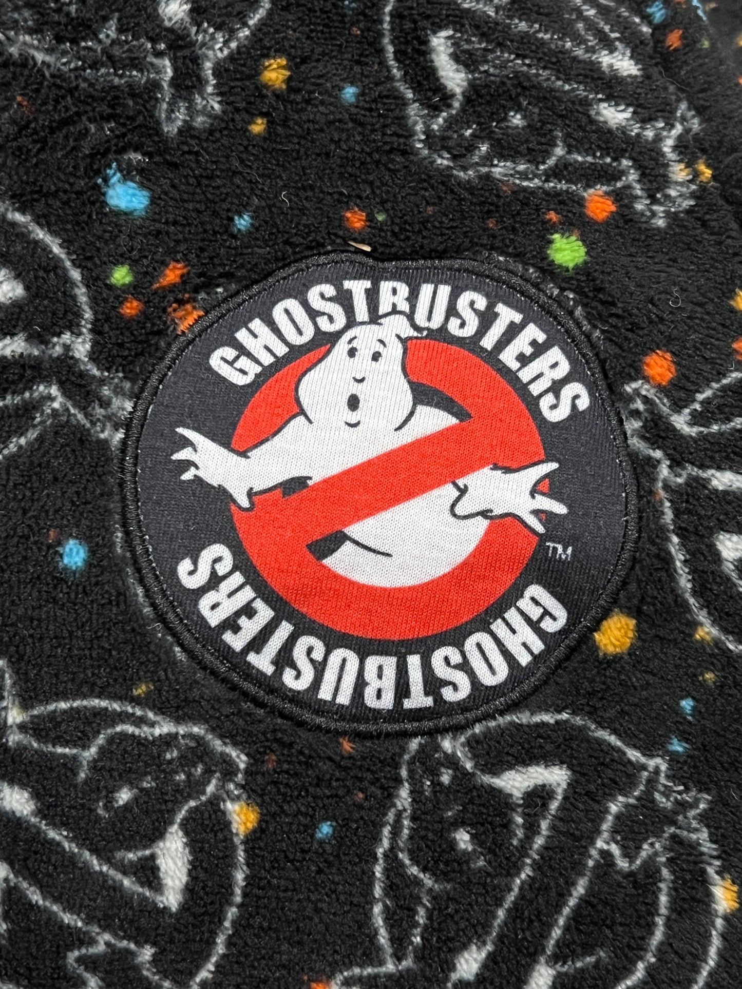 VGUC, Fuzzy Ghostbuster Onesie Pajamas, One Piece PJ, size XS (4-5), Kids 4/4T