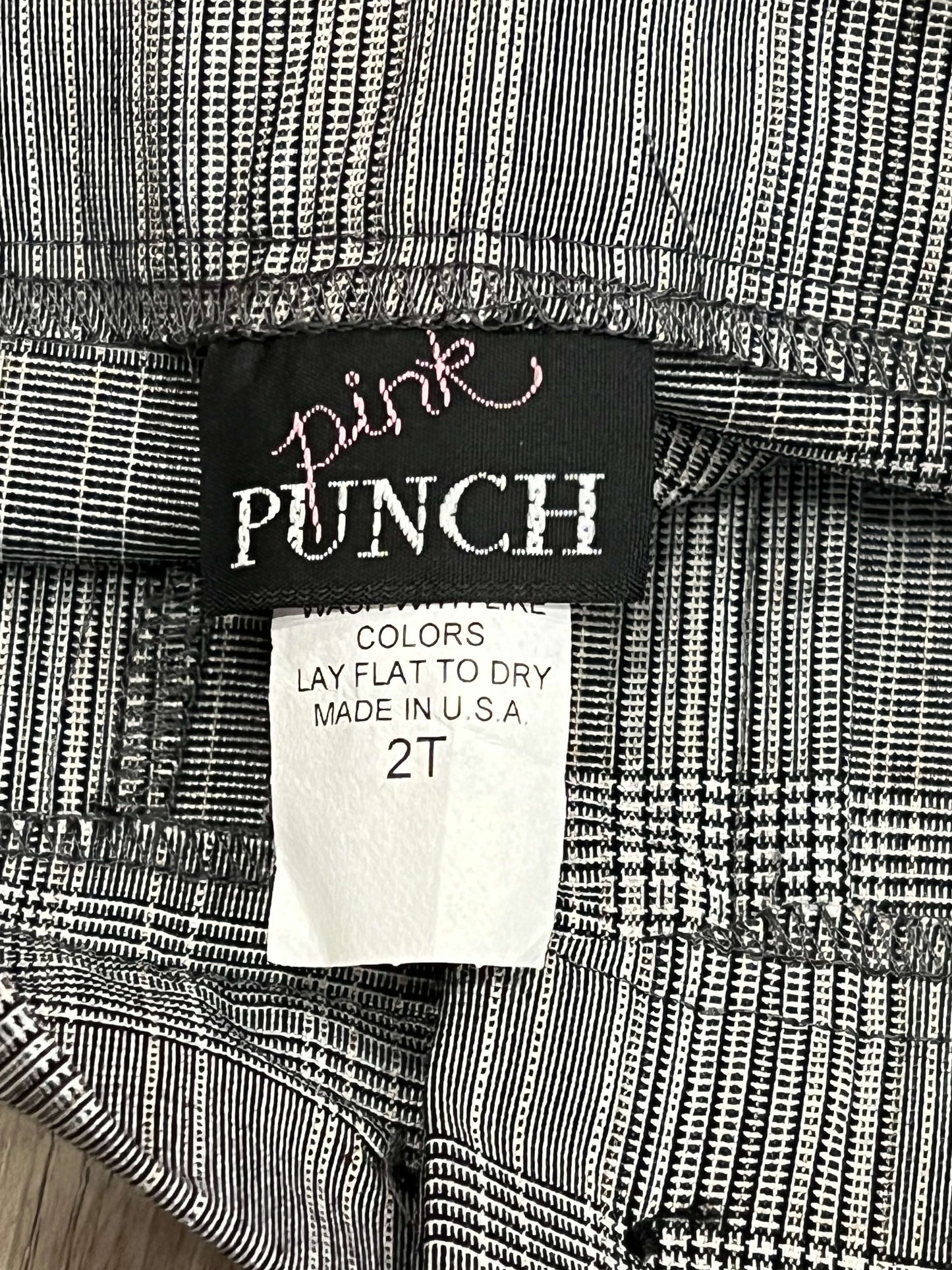Girls Grey Plaid Short from Pink Punch, size 2T, EUC, NWOT, Kids 2T